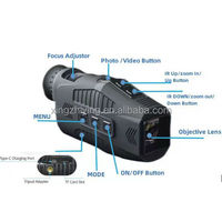 Jumelles de vision nocturne rechargeables XY-SIGHTS avec zoom 5x, LED IR 3W 850nm, capteur Live MOS haute définition, écran 2,4 pouces