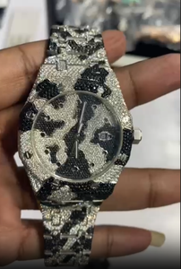 Men's Luxury Stainless Steel Chronograph <b>Watch</b> Analog ETA Quartz Movement Square Fashion Business Styles <b>Diamond</b> Accented - Product Image 2