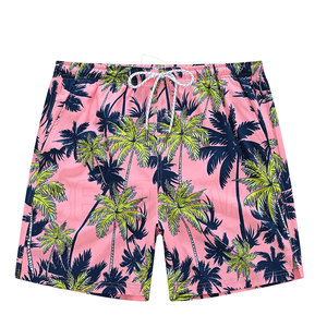 Pantalones cortos de playa para hombre de nuevo diseño de etiqueta privada 100% algodón de cintura media pantalones cortos calientes cierre de cordón ropa de playa de punto teñida lisa - Product Image 1