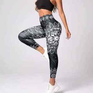 Leggings de Yoga Transpirables de Cintura Alta para Mujer, Leggings de Fitness Sublimados Personalizados de Alta Calidad - Product Image 2