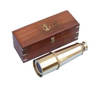 Brass Antique Telescope With Wooden <b>Box</b>/telescope with Wooden High Quality Brass/antique Brass Wooden Telescope with Stand <b>Box</b> - Product Image 3