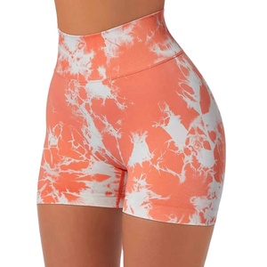 Women Custom High-Waisted Gym Shorts Breathable Seamless Scrunch Lift <b>Tights</b> Sublimation Yoga Booty Shorts MADE BY HS 2027 - Product Image 2