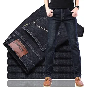 High Quality Jeans Pants Skinny Stock Denim Jeans Original Pants For Me custom back leather tag private label men jean pants