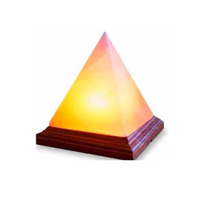 Lámpara rosa de sal del himalaya, lámpara hecha a mano en forma de Paramid con cable eléctrico y bombilla, empresa Sian - Product Image 4
