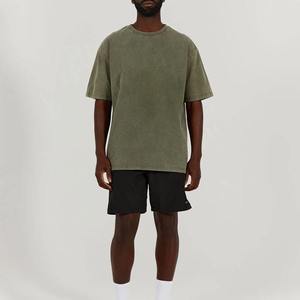 Camiseta de algodón 100% de lujo para hombre desgastada, camiseta lavada con ácido de gran tamaño con logotipo Vintage en blanco de alta calidad - Product Image 6