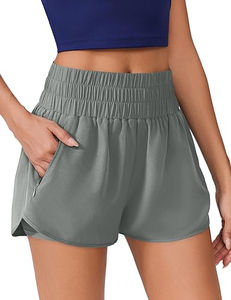 Shorts de Verano Casuales de Alta Calidad al por Mayor para Mujer, Cómodos, Casuales, de Cintura Alta, Holgados, Todas las Tallas, Shorts para Correr - Product Image 3