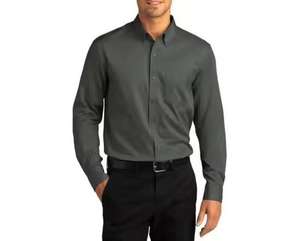 OEM/ODM 2026 NOUVEAU Chemises habillées en satin pour hommes, coupe ajustée, manches longues, tricotées, polyester/coton, personnalisation, vente chaude - Product Image 4