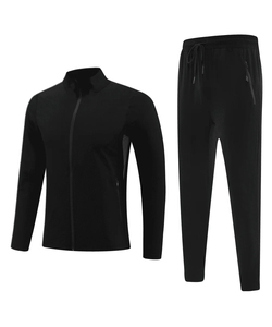 ชุดวอร์มวิ่งผู้ชาย ชุดลำลอง เสื้อแจ็คเก็ตแห้งเร็วและกางเกงกีฬา ชุดออกกำลังกายสำหรับผู้ชาย ชุดเดินป่า - Product Image 2