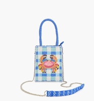 Tas bahu katun gaya Bohemian wanita India tas kurir Boho belanja malam elegan ritsleting Clutch manik-manik buatan tangan