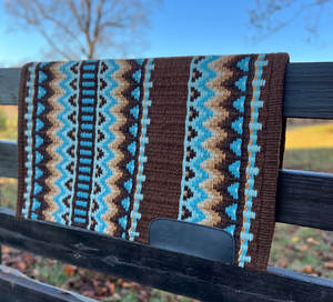 Western Show Horse Saddle Blanket Diseño de Nueva Zelanda Manta de sillín de lana hecha a mano Top Wool Saddle Pad Size - Product Image 1