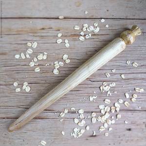 Bouillie en bois Agitateur Bouillie Spurtle Nouveau Style Écologique Long Manche Logo Personnalisé accepté - Product Image 1
