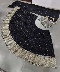 Lehenga Choli Dupatta con Bordado de Lentejuelas en Georgette, el Más Exclusivo, Precio al por Mayor, Prenda Étnica Femenina para Bodas, Siempre en Tendencia - Product Image 2