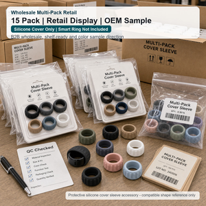 Funda de Silicona OEM para Anillo Inteligente Compatible con RingConn Gen 2, Caja de Color de Marca Privada, Exhibición para Venta al por Menor, Paquete de 15 - Product Image 2