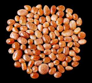 Pierre précieuse Sunstone Cabochon de qualité! Pierre précieuse en vrac polie de Sunstone 15x20mm à 20x40mm pour la fabrication de bijoux - Product Image 3