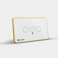 Enchufe inteligente de 3 entradas con WiFi, enchufe táctil de alta calidad para solución de hogar inteligente