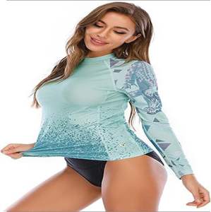 2024 último diseño Unisex estándar todos los tiempos manga larga Rash Guard UPF 50 protección solar Surf camisa Spandex/poliéster 120g - Product Image 4