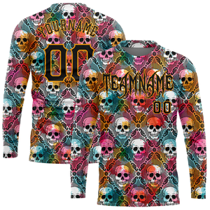 Fabricant d'usine 100% coton tricoté à manches longues à séchage rapide T-Shirt Sublimation Design personnalisé lettre évacuation de l'humidité Gym - Product Image 5