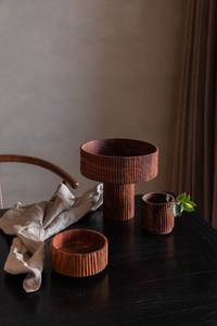 Servir bol de fruits en bois modulaire pendaison de crémaillère cadeau alimentaire sûr cuisine en bois pièce maîtresse cadeau d'anniversaire réunions de famille - Product Image 5