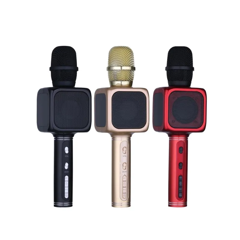 YS-61 портативный Поющий микрофон USB TF ACC Tone перезаряжаемый от 3 до 4 часов игровой микрофон караоке