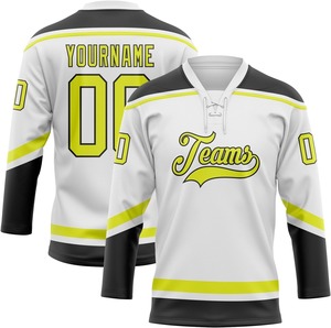 Venta al por mayor por encargo de calidad profesional OEM sublimación impresión Durable transpirable de secado rápido de tela de hockey sobre hielo Jersey - Product Image 5