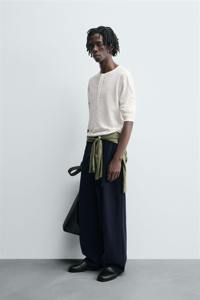 Wholesale Men's Trendy Customizable T-Shirts High Quality Jersey Loose full sleeve Casual with Front Logo Relaxed Tee - Product Image 3