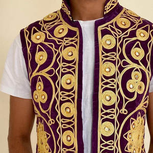 Gilets et gilets de cérémonie de style traditionnel de haute qualité pour hommes, tissu décontracté avec décoration de logo personnalisé - Product Image 4