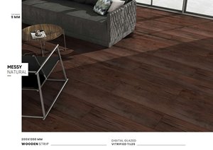 Azulejos de porcelana con aspecto de madera de 200x1200mm, textura Natural, acabado mate, antideslizante, Ideal para uso en interiores, la mejor calidad de grado AAA - Product Image 4