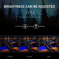 Kit d'accessoires universels pour l'intérieur de la voiture en acrylique LED, éclairage d'ambiance, lampe symphonique