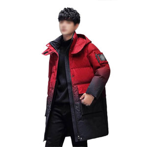 OEM Winter Custom Manufacturer Men's Sublimation Oversized Puffer <b>Down</b> Jackets With Hooded - Product Image 4