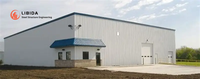 Atelier préfabriqué en acier à économie d'énergie, entrepôt spacieux, chambre froide fiable, structure en acier, marque LIBIDA, garantie 1 an