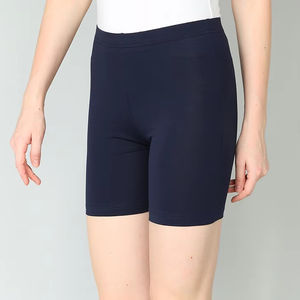 Shorts de survêtement en coton respirant à la mode pour femmes avec taille élastique bleu marine Gym et collants de Yoga décontractés-Logo personnalisé prix de gros - Product Image 1