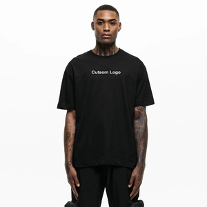 T-shirt à manches courtes en rouleau et à l'acide-gris, prix de gros, sur mesure, de haute qualité - Product Image 5
