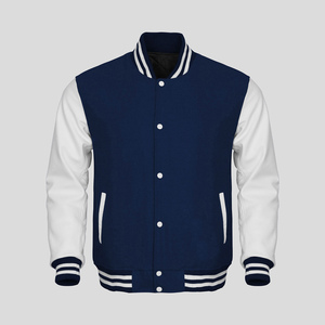 Chaqueta universitaria de moda para hombre 2024, chaquetas de bombardero informales de cuero de vaca genuino, chaqueta de invierno CollegeBaseballjacket para hombres - Product Image 2