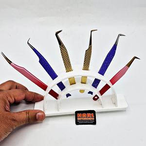 Customize Beauty Tool Eyelash Tweezer Stand Multifunctional Reusable Acrylic Tweezers <b>Shelf</b> Holder Eyelash Tweezer Storage <b>Box</b> - Product Image 5