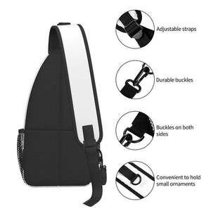 Trending Unisex Custom Men's Practical Sports Style Crossbody Messenger Bag with Unique Pattern Trending <b>Chest</b> Bag Design - Product Image 6