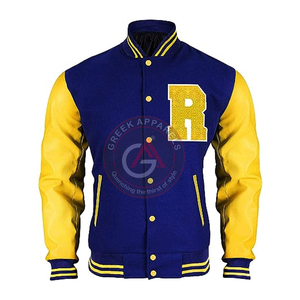 Chaquetas de equipo de béisbol deportivas hechas a medida con precio al por mayor, chaqueta universitaria para niños con letras, chaqueta estampada con logotipo personalizado - Product Image 3