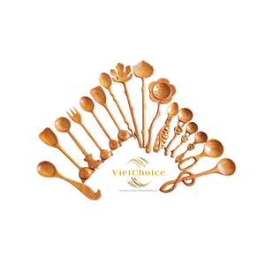 Cuillère en bois à prix de choc avec 100% bois naturel du fabricant Viet Choice fabriqué au Vietnam de bonne qualité - Product Image 1