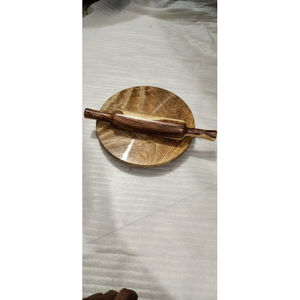 Rouleau à pâtisserie et planche à pâtisserie en bois poli fait à la main, taille et forme personnalisées, utilisation quotidienne, sûr avec un bon design - Product Image 1