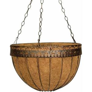 Pots et jardinières suspendus décoratifs pour la maison, de forme ronde, en métal galvanisé de qualité supérieure, très demandés, à un prix impressionnant - Product Image 6