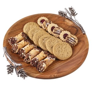 Nouvelle assiette de service ronde en bois d'acacia - Product Image 4