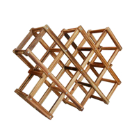 Porte-bouteilles en bois croisé porte-bouteilles en bois pour comptoir de table décoratif ustensiles de cuisine pour la maison étagères de décoration de vin d'hôtel