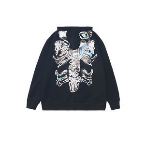 เสื้อฮู้ดลำลองของผู้ชายเสื้อฮู้ดลำลองผ้าคอตตอน100% แบบสวมหัว - Product Image 2