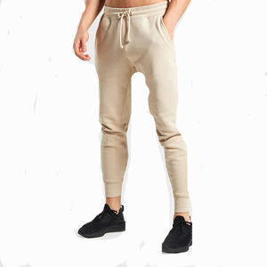 Pantalon de survêtement ample pour homme en molleton 100% coton, coupe droite, taille mi-haute, style hip-hop évasé, personnalisable - Product Image 1