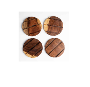 Promotion d'usine dessous de verre en bois Offre Spéciale vaisselle dessous de verre en bois d'acacia sous-verres en bois - Product Image 5