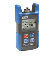 TEKCN Compteur de puissance optique TC-100 avec lumière LED VFL Compteur de lumière à fibre rechargeable pour dispositif d'entretien de réseau de 800 à 1700nm