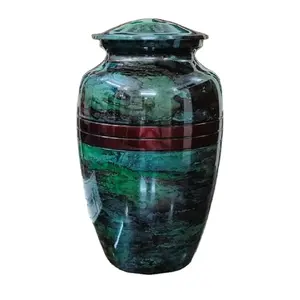 Urnes funéraires métalliques de style européen et américain pour adultes, fournitures funéraires en gros pour cendres humaines - Product Image 6