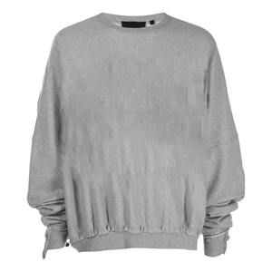 Sudadera con Capucha Personalizada, Cuello con Rayas, Estilo Universitario, Cuello Redondo, Aplique Bordado, Parche, Ribete en Contraste para Invierno - Product Image 1