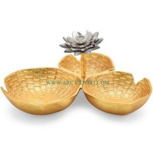 Plateau en marbre fait à la main, nouveau style standard, bols à fruits secs en verre transparent, lot de 3 plateaux de décoration de table pour la maison - Product Image 5