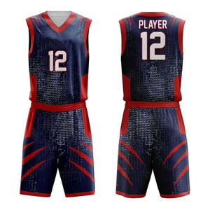 Basketball Uniform für Erwachsene Sport bekleidung 100% Polyester Training Unisex Sublimation Druck Basketball Uniformen Sets 2022 - Product Image 1