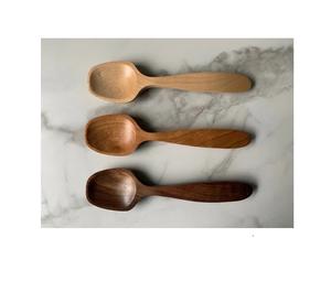 Cuchara de madera para té y miel, mini cuchara de madera de tamaño personalizado para Bar y hogar, usada a precio barato - Product Image 5